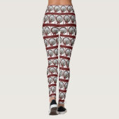 Leuke Bichon Kerstmis Leggings (Achterkant)