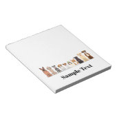 Leuke big&small honden design notitieblok (Schuin)