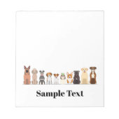 Leuke big&small honden design notitieblok (Voorkant)