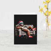 Leuke Bigfoot Gamer Kerstmis Sasquatch Xmas Geloof Kaart (Gele Bloem)