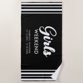 Leuke bij elkaar passende reisbestemmingen meisjes strandlaken (Voorkant)