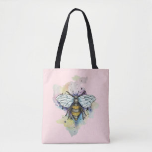 Leuke bijen en regenboog wassen Canvas tas