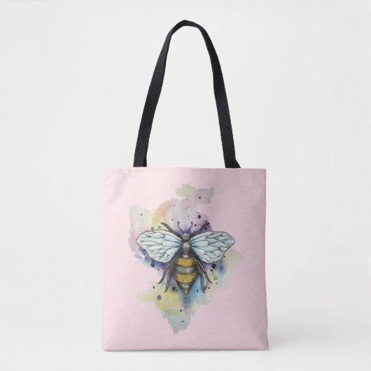 Leuke bijen en regenboog wassen Canvas tas (Voorkant)