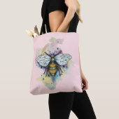 Leuke bijen en regenboog wassen Canvas tas (Dichtbij)