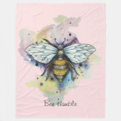 Leuke bijen en regenboog wassen fleece deken (Voorkant)