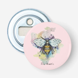 Leuke bijen en regenboog wassen flesopener button flesopener