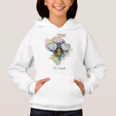 Leuke bijen en regenboog wassen hoodie (Voorkant)