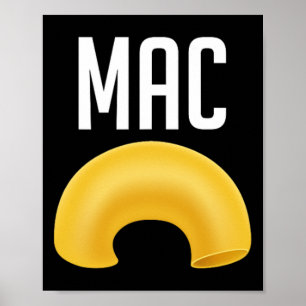 Leuke bijpassende macaroni en kaas Halloween kostu Poster