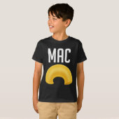 Leuke bijpassende macaroni en kaas Halloween kostu T-shirt (Voorkant volledig)