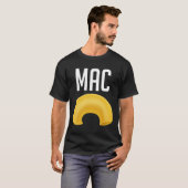 Leuke bijpassende macaroni en kaas Halloween kostu T-shirt (Voorkant volledig)
