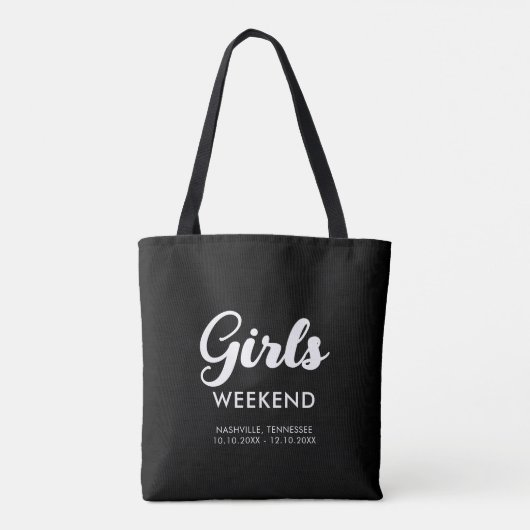 Leuke bijpassende reisbestemming Meisjes Weekend T Tote Bag (Achterkant)