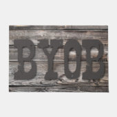 leuke bijtende BYOB | Deurmat (Voorkant)