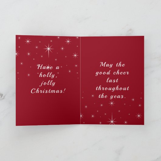 Leuke Biker Sinterklaas Motorfiets Rode Glitters & Kaart (Binnen)