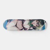 Leuke bikini dragen anime meisje persoonlijk skateboard (Horizontaal)
