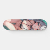 Leuke bikini dragen anime meisje persoonlijk skateboard (Horizontaal)