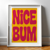 LEUKE BILL Funny Badkamer Humor Retro Minimalistis Poster