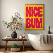 LEUKE BILL Funny Badkamer Humor Retro Minimalistis Poster