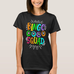 Leuke Bingo Squad Grappige Bingo Speler Casino Vro T-shirt