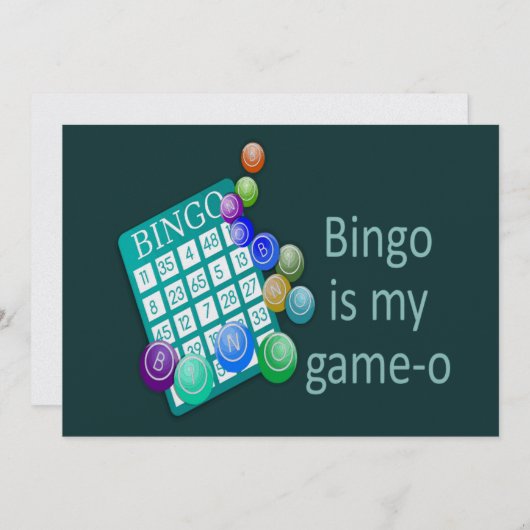 Leuke Bingo Verjaardagsfeestje of Groepsactiviteit Kaart (Voorkant / Achterkant)