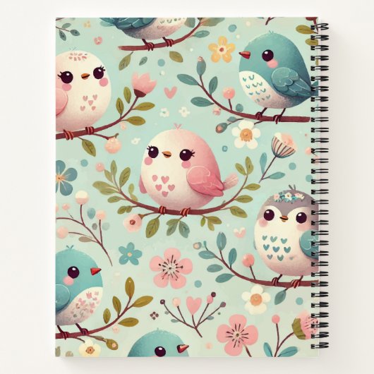 Leuke Birdee Print Design Notitieboek (Achterkant)