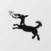 Leuke Bitcoin Frisbee Catching Dog Window Cling Raamsticker (Vel)