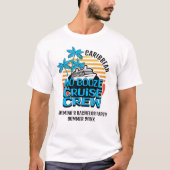 Leuke Blauwe Alcoholvrije Cruise Bemanning Bachelo T-shirt (Voorkant)