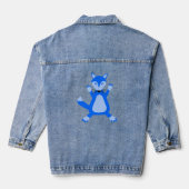 Leuke blauwe baby jongen vos denim jacket (Achterkant)