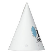 Leuke blauwe ballon kleine heer onederful verjaard feesthoedjes (Links)