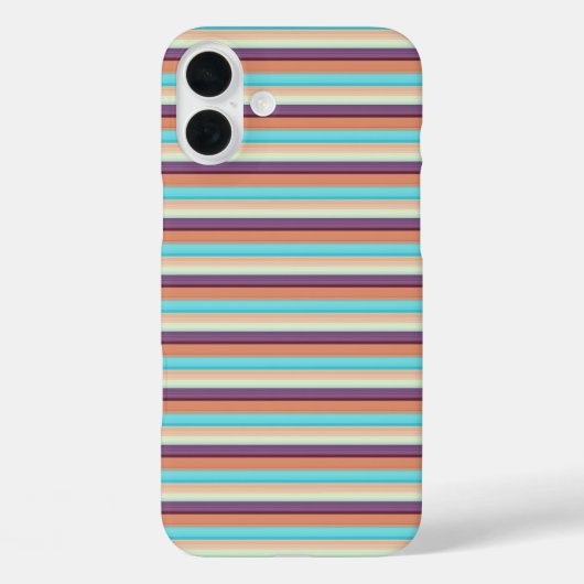 Leuke blauwe bruine strepen  Case-Mate iPhone case (Achterkant)