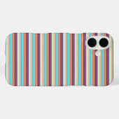 Leuke blauwe bruine strepen  Case-Mate iPhone case (Achterkant (horizontaal))