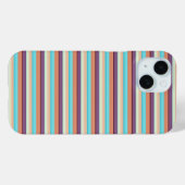 Leuke blauwe bruine strepen  Case-Mate iPhone case (Achterkant (horizontaal))