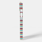 Leuke blauwe bruine strepen  Case-Mate iPhone case (Achterkant / Links)