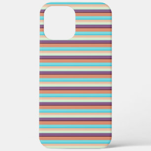 Leuke blauwe bruine strepen  Case-Mate iPhone case