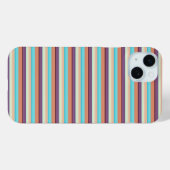 Leuke blauwe bruine strepen  Case-Mate iPhone case (Achterkant (horizontaal))