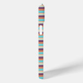Leuke blauwe bruine strepen  Case-Mate iPhone case (Achterkant / Rechts)