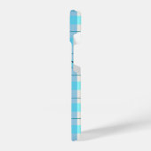 Leuke blauwe buffel gelegd iPhone hoesje (Linkerkant)