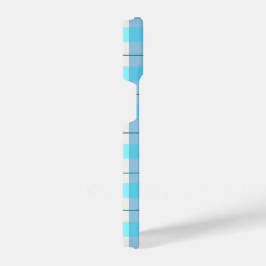 Leuke blauwe buffel gelegd iPhone hoesje (Rechterkant)