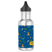 Leuke Blauwe Dinosaurus Patroon Wildlife Planten N Waterfles (Links)