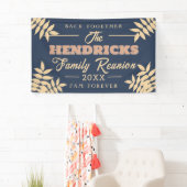 Leuke, blauwe Familie Reünie welkom Banner (Insitu)