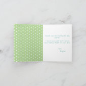 Leuke Blauwe Groene Grappige Hond Kinderen Verjaar Bedankkaart (Binnen)