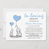 Leuke blauwe kinderen in liefdevolle herinnering b kaart (Voorkant)