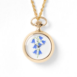 Leuke Blauwe Klokhorloge Ketting