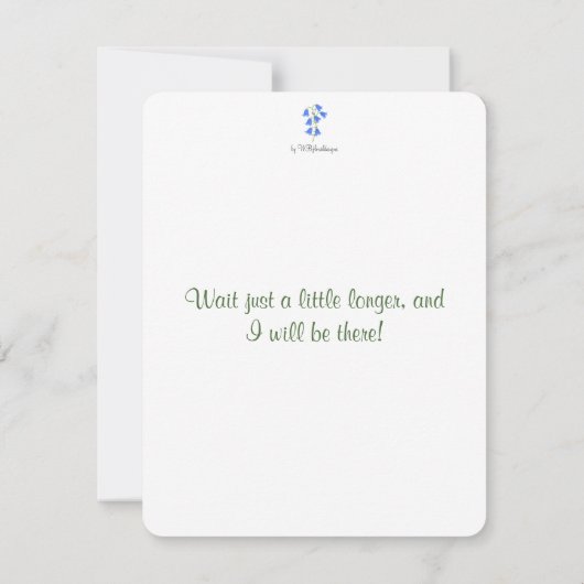 Leuke Blauwe Klokjes In De Lente (Achterkant)