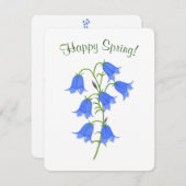 Leuke Blauwe Klokjes In De Lente (Voorkant / Achterkant)