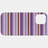 Leuke blauwe oranje strepen Case-Mate iPhone case (Achterkant (horizontaal))