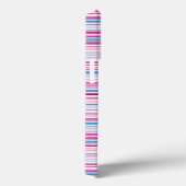 Leuke blauwe roze strepen Case-Mate iPhone case (Achterkant / Rechts)