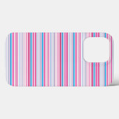 Leuke blauwe roze strepen Case-Mate iPhone case (Achterkant (horizontaal))