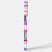 Leuke blauwe roze strepen Case-Mate iPhone case (Achterkant / Rechts)