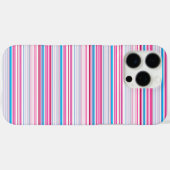 Leuke blauwe roze strepen Case-Mate iPhone case (Achterkant (horizontaal))
