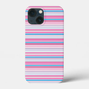 Leuke blauwe roze strepen Case-Mate iPhone case